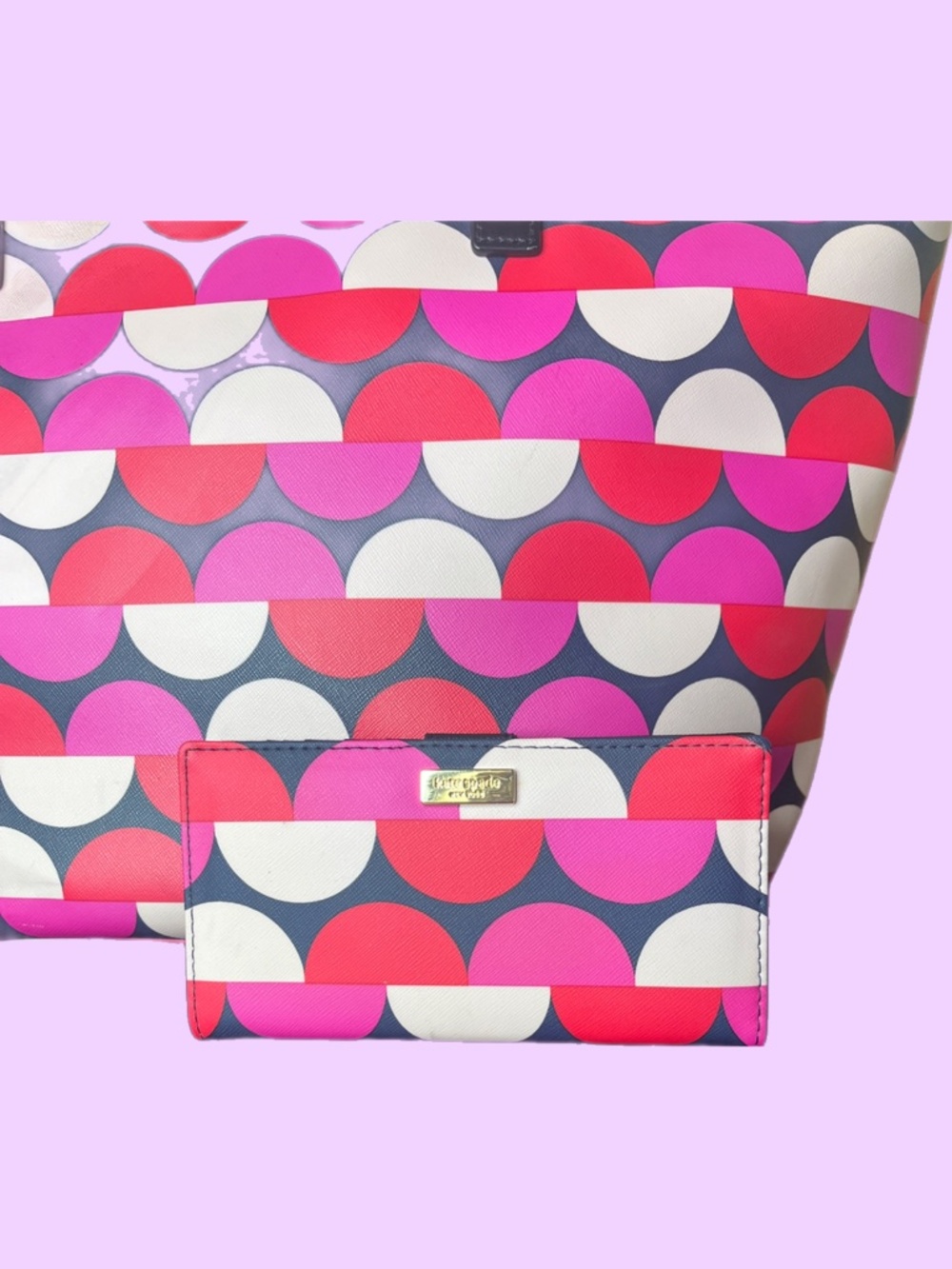 Kate Spade NY Shore Street Margareta Leather Tote Shoulder Bag w/ Wallet - Picture 3 of 7